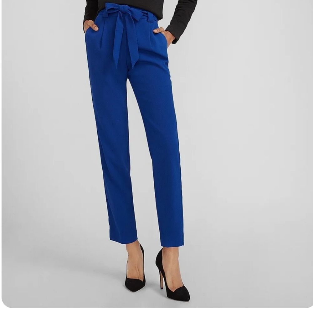 Express Ankle High Rise Pants - Picture 2 of 9
